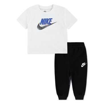 Nike Infant Boys' Sportswear FS Short Sleeve Tee Fleece Pant Set