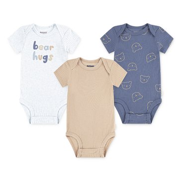 Huggies Newborn Boys' Organic Bodysuits, 3-Pack