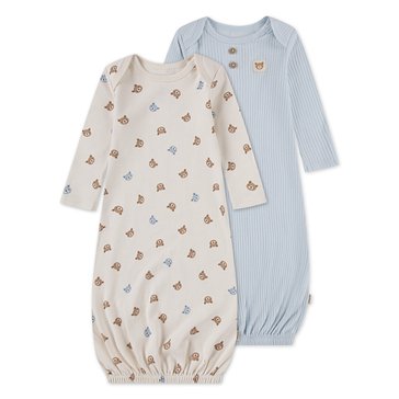 Huggies Newborn Boys' Organic Layette Gown, 2-Pack