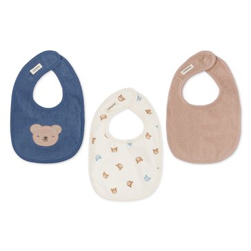 Huggies Newborn Boys' Organic Bibs, 3-Pack