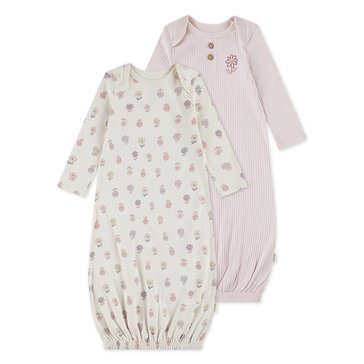 Huggies Newborn Girls' Organic Layette Gown, 2-Pack