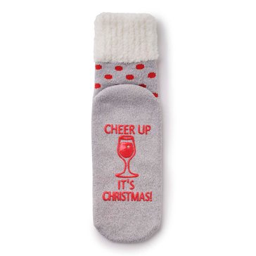 Legale Women's Cheer Up Cozy Top Slipper Sock
