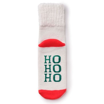 Legale Women's Ho-Ho-Ho Cozy Top Slipper Sock