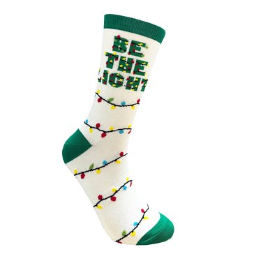 Legale Women's Be The Light Crew Socks