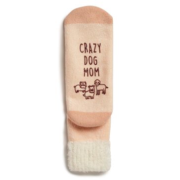 Legale Women's Dog Mom Cozy Cuff Crew Socks