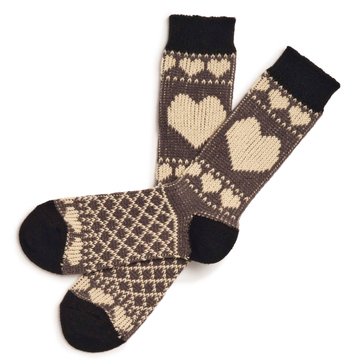 Legale Women's Heart Crew Socks