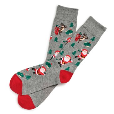 Legale Men's Golfing Holiday Crew Socks