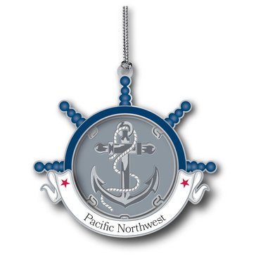 Chemart Pacific Northwest Anchor Metal Ornament