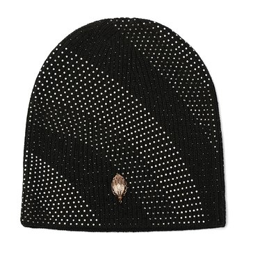 Kurt Geiger Crystal Wave Monochrome Beanie