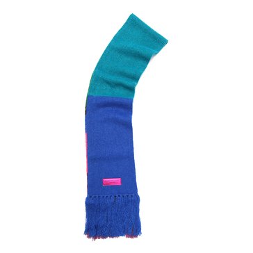 Kurt Geiger Fuzzy Striped Long Scarf