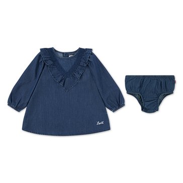 Levi's Newborn Girls' Wild West Ruffle Dress Set