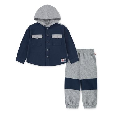 Levi's Infant Boys' Hooded Shacket Fleece Jogger Set