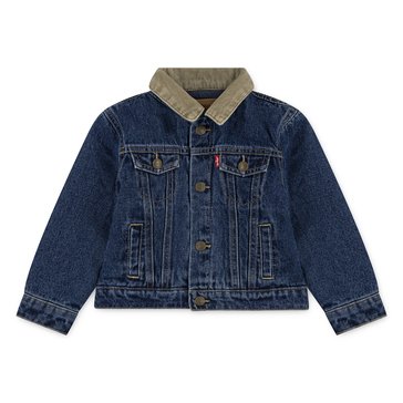 Levi's Infant Boys' Quilted Lined Trucker Jean Jacket