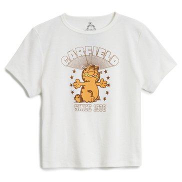 Ripple Junction Women's Vintage Garfield Baby Rib Tee