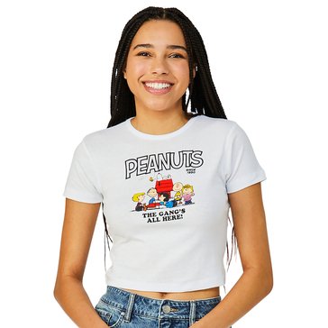 Ripple Junction Women's Classic Peanuts Gang Baby Rib Tee