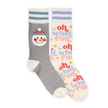 MUK LUKS Women's Snowman Cozy Lounge Socks