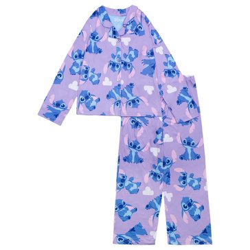 Disney Toddler Girls' Lilo Stitch  Pajama Coat Set, 2-Piece