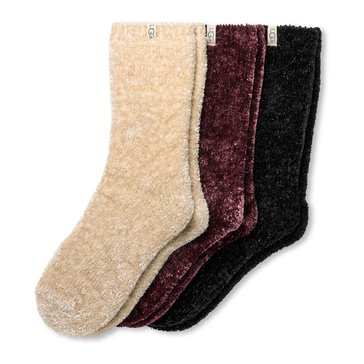 Ugg Women's Leda Sparkle Socks, 3-Pack