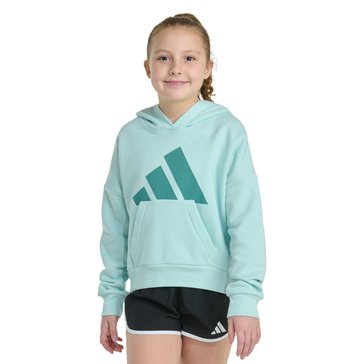 Adidas Big Girls' Stacked Logo Fleece Hoodie