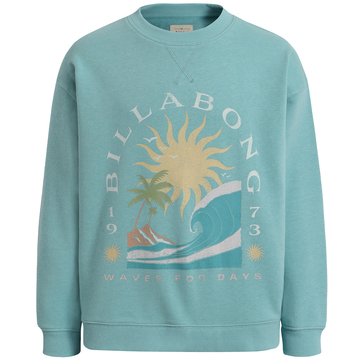 Billabong Big Girls' Day Waves Fleece Crew