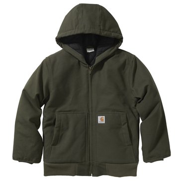 Carhartt Big Boys' Canvas Insulated Hooded Jacket