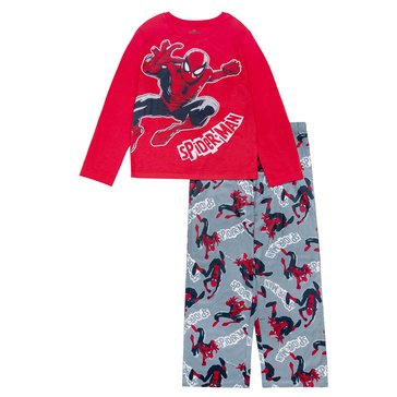 Spider-Man Big Boys' Web 2-Piece Jersey Pajama Set