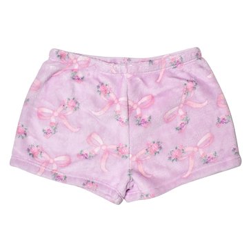OMG Accessories Big Girl Bow Flowers Cozy Pajama Shorts