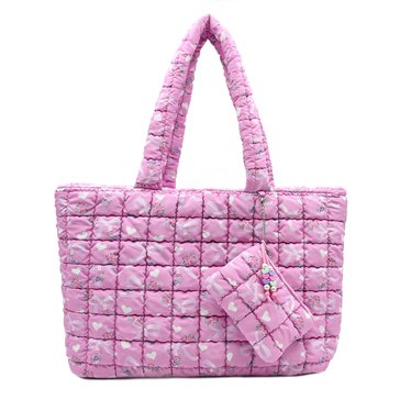 OMG Accessories Girls' Bow Scrunch Tote With Coin Purse