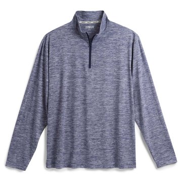 3 Paces Men's Long Sleeve Heather Quarter Zip