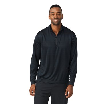 3 Paces Men's Long Sleeve Gradient Stripe Quarter Zip
