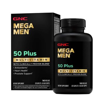 GNC Mega Men 50 Plus Multivitamin Caplets