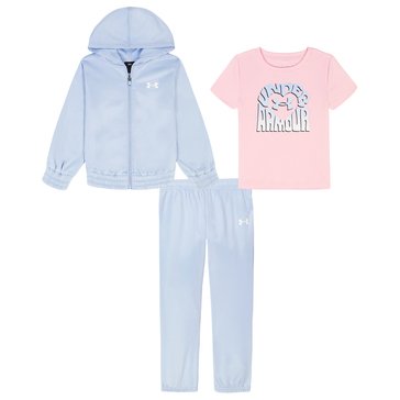 Under Armour Toddler Girls' Full Zip Set, 3-Piece