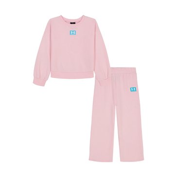 Under Armour Toddler Girls' Rival Crew Flate Set