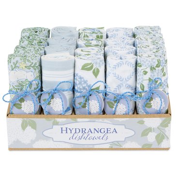 Design Imports Hydrangea Garden Assorted Dishtowels