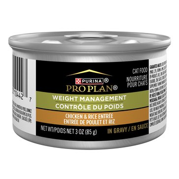 Purina Pro Plan Adult Weight Management Chicken And Rice In Gravy Wet Cat Food