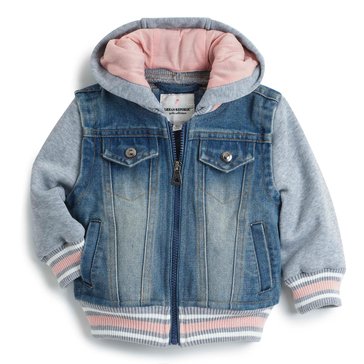 Urban Republic Infant Girls' Ruffle Denim Jacket