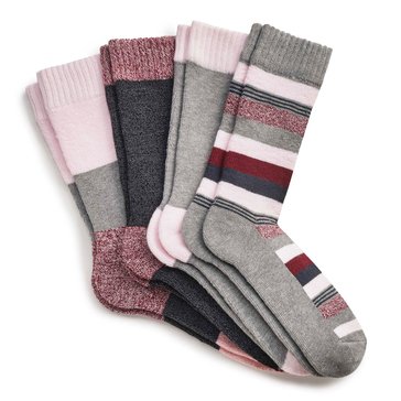Columbia Women's Moisture Control Nonstop Crew Socks, 4-Pack