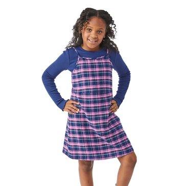 Liberty & Valor Big Girls' Flannel Dress Set