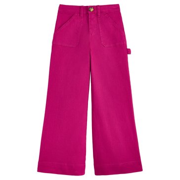 Liberty & Valor Big Girls' Wide Leg Carpenter Pants