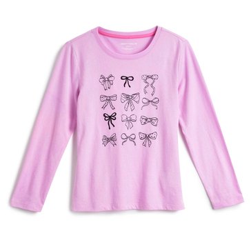 Liberty & Valor Big Girls' Butterfly Long Sleeve Graphic Tee