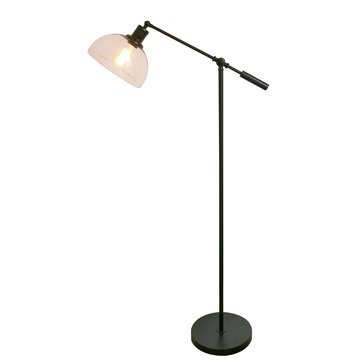 Adesso Glass Shade Task Floor Lamp