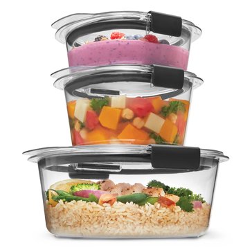 Rubbermaid Brilliance 6-Piece Round Food Container Set