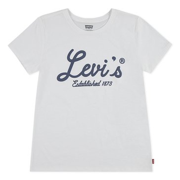 Levi's Big Girls' Script Logo Tee