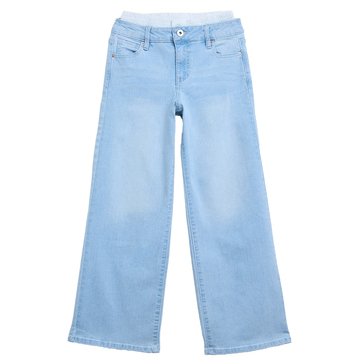 YMI Big Girls' Double Waist Band Wise Leg Jeans