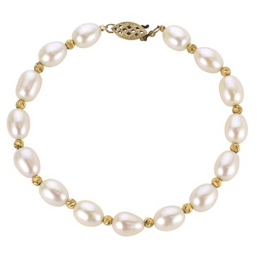 Imperial Freshwater Cultured Pearl Bead Bracelet