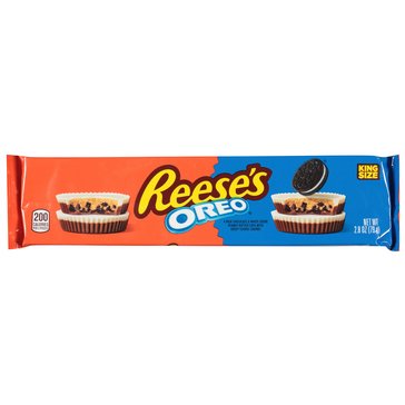Reese's x Oreo King Size Milk Chocolate & White Creme Peanut Butter Cups, 4-Pack