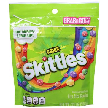Skittles Sour Chewy Candies, 7.2oz