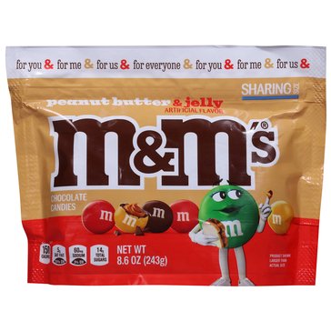 M&M'S Share Size Peanut Butter & Jelly Chocolate Candies, 8.6oz