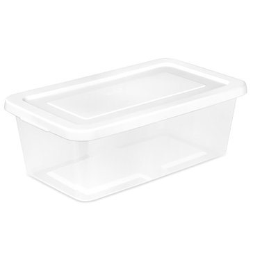 Sterilite 6-Quart Clear Stacking Storage Box
