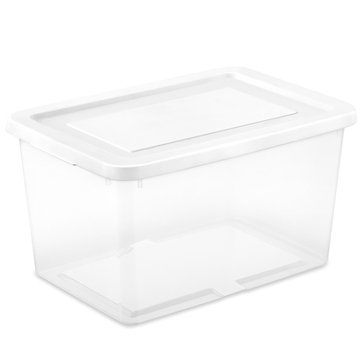 Sterilite 20-Quart Clear Stacking Storage Box